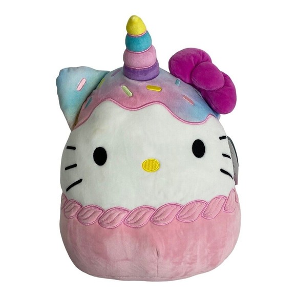 Squishmallow Hello Kitty Ice Cream Cupcake Unicorn 12" Plush Toy Gift NEW